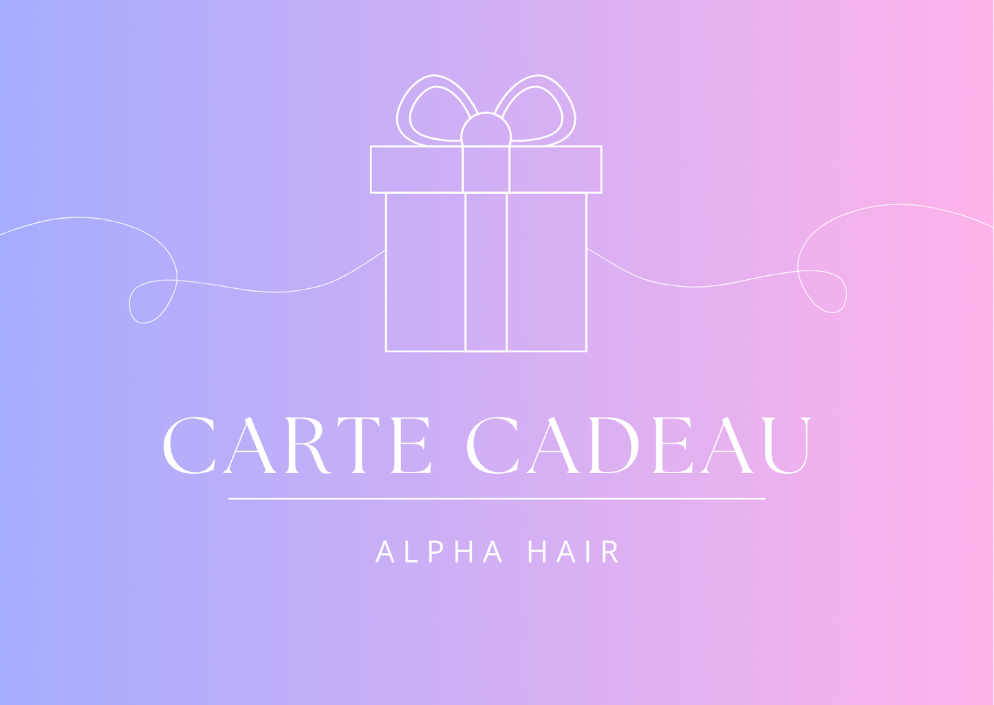 Carte cadeau ALPHA HAIR