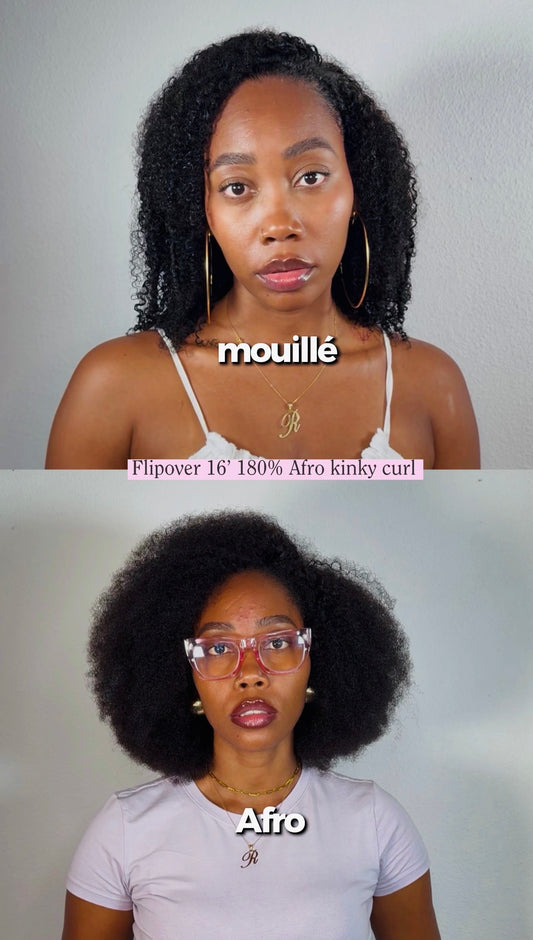 FLIPOVER (DEMIE TÊTE) - 16' 180% AFRO KINKY CURL